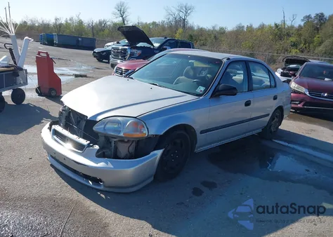 1997 Honda Civic Lx из США, поврежденный, VIN JHMEJ6579VS010631